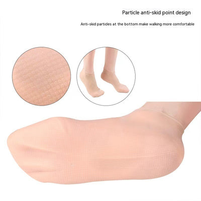 Gel Moisturizing Anti-cracking Booties Indoor Silicone Socks